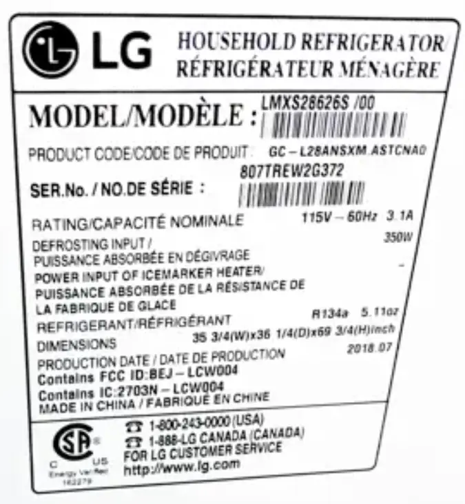 تشخیص یخچال ال جی اصل از تقلبی