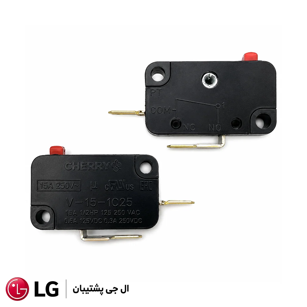 میکروسوییچ ۲ فیش درب لباسشویی الجی